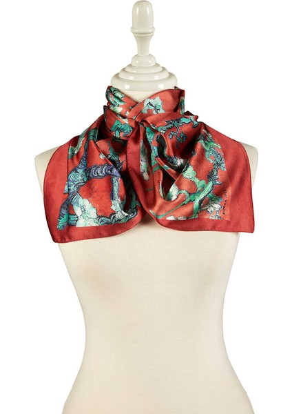 Bordo Badem Çiçeği Ipeksi Fular fiyatları