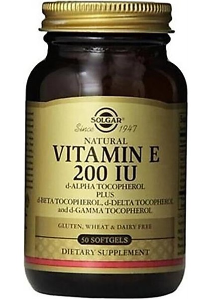 Vitamin E 200 IU 50 Kapsül