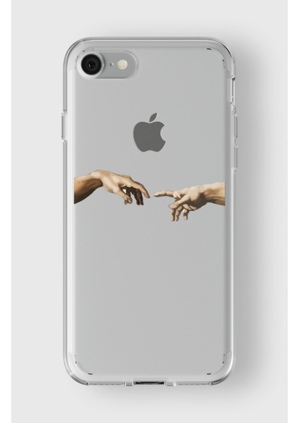 Iphone 6 Plus / 6s Plus Uyumlu Eller Tasarımlı Premium Şeffaf Kılıf