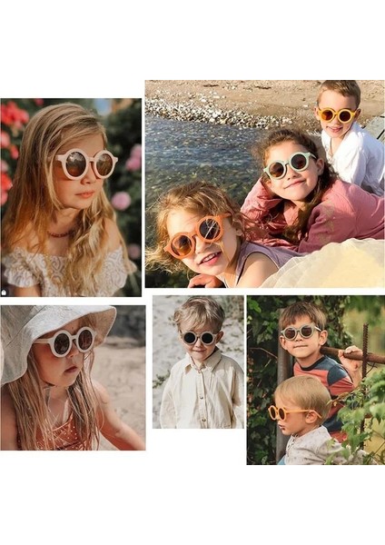 Renkli Yuvarlak Çocuk Gözlüğü 3- 8 Yaş fiyatları