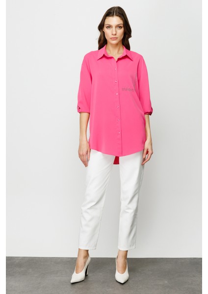 Taş Detaylı Uzun Gömlek modelleri