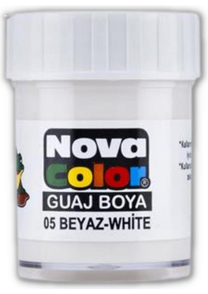 Guaj Boya 25 ml Tek Renk 1 Adet Nova Color Su Bazlı 25 ml Guaj Boya 1 Adet