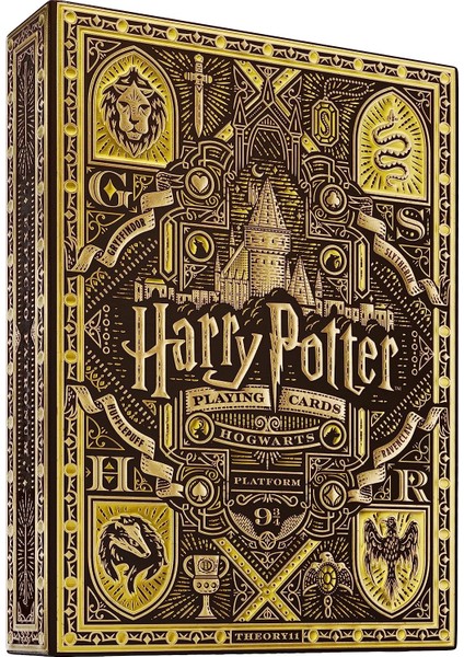 Harry Potter Yellow Sarı Hufflepuff Oyun Kağıdı Kartı Kartları Destesi Koleksiyonluk