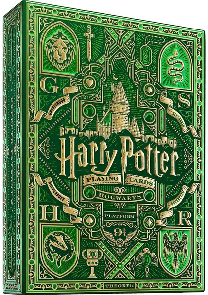 Harry Potter Green Yeşil Slytherin Oyun Kağıdı Kartı Kartları Destesi Koleksiyonluk