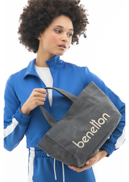 Benetton Kadın El Çantası Gri BNT1102