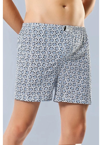 10 Adet,(Ekonomik Paket) Büyük Beden Desenli (Desenli) Penye Pamuklu Erkek Boxer %100 Pamuk(Penye)