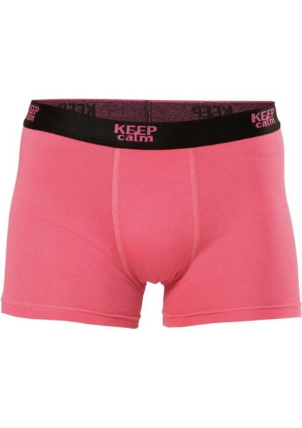 5 Adet, Modal Rahat Erkek Boxer %47 Pamuk %47 Modal %6 Likra Pembe