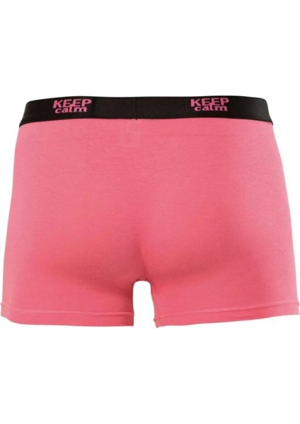 5 Adet, Modal Rahat Erkek Boxer %47 Pamuk %47 Modal %6 Likra Pembe