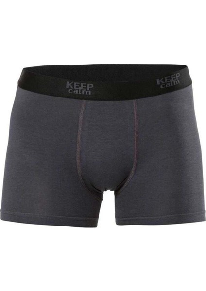 5 Adet, Modal Rahat Erkek Boxer %47 Pamuk %47 Modal %6 Likra Antrasit