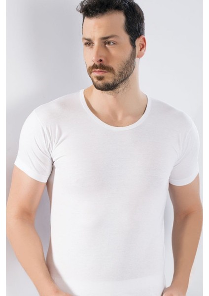 2'li Paket, %100 Pamuklu, Bisiklet Yaka, Erkek T-Shirt & Fanila 150