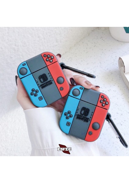 Airpods 1. ve 2. Nesil Uyumlu Nintendo Figürlü Sevimli Koruyucu Silikon Kılıf, Darbe Emici Kılıf fiyatları