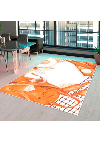 Dekoratif Özel Tasarım Modern Yıkanabilir Ince Kaymaz Taban Leke Tutmaz Modern Mutfak Halısı fiyatları