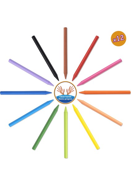 Plastidecor Silinebilir Pastel Boya 12 Renk fiyatları