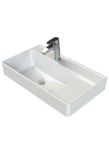 Seramik Cerastyle Sharp Mobilya Uyumlu Etajerli Lavabo 65 x 38 046300 U