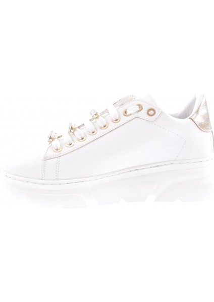 ES864-23Y Kadin Kalin Kristal Taşli Sneakers Ayakkabi modelleri