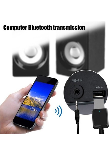 Bluetooth 5.0 Tuşlu Pc / Aux / Araç / Tv Stereo Ses Alıcı Verici