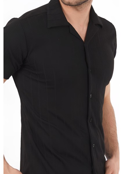 Erkek Pamuklu Yazlık Kısa Kollu Gömlek fırsatları