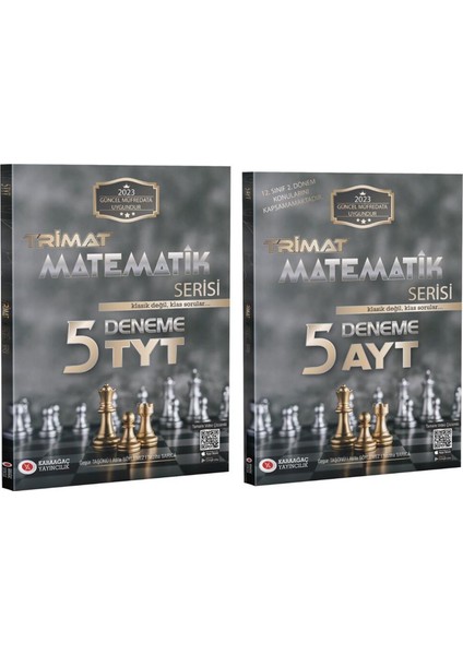 Karaağaç Yayınları 2023 Tyt Ayt Matematik Deneme Seti
