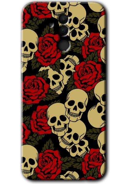 Huawei Mate 20 Lite Kılıf Hd Desen Baskılı Arka Kapak - Kurukafa Aşk