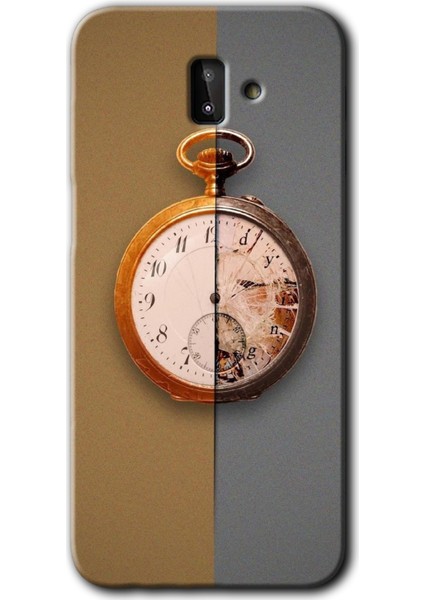 Samsung Galaxy J6 Plus Kılıf Hd Desen Baskılı Arka Kapak - Clocks Artwork
