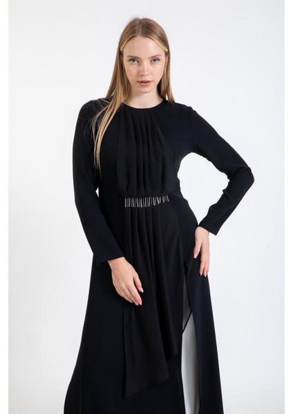 Pilise Detaylı Pantolonlu Takım Ekru fırsatları