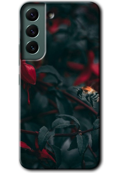 Samsung Galaxy S22 Kılıf Hd Desen Baskılı Arka Kapak - Avcı Arı