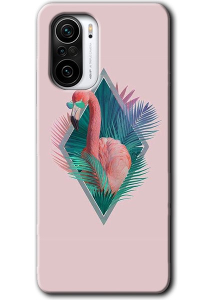 Xiaomi Redmi K40 Pro Kılıf Hd Desen Baskılı Arka Kapak - Flamingo