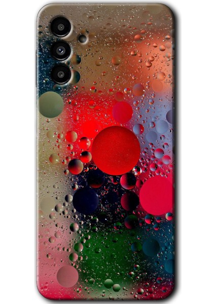 Samsung Galaxy M23 Kılıf Hd Desen Baskılı Arka Kapak - Wet Bubbles