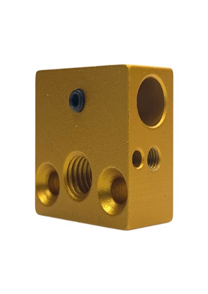 3D Yazıcı MK8/CR10 Uyumlu Isıtıcı Blok(Heating Block) - Sarı