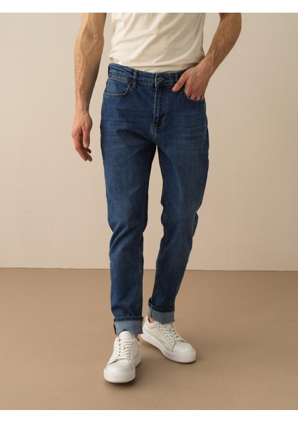 Pamuklu Slim Fit Denim Pantolon