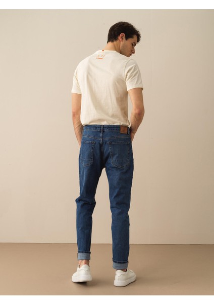 Pamuklu Slim Fit Denim Pantolon