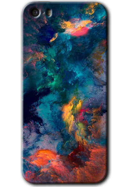 iPhone 5s Kılıf Hd Desen Baskılı Arka Kapak - Color Storm