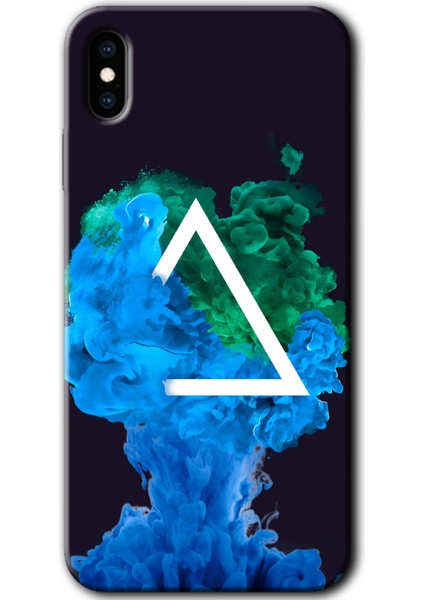iPhone Xs Max Kılıf Hd Desen Baskılı Arka Kapak - Ink Clot
