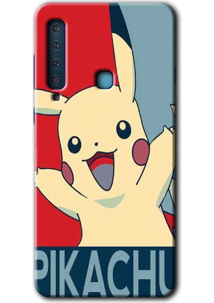 Samsung Galaxy A9 2018 Kılıf Hd Desen Baskılı Arka Kapak - Pikaçhu