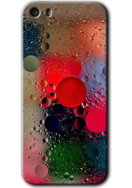 iPhone 5s Kılıf Hd Desen Baskılı Arka Kapak - Wet Bubbles