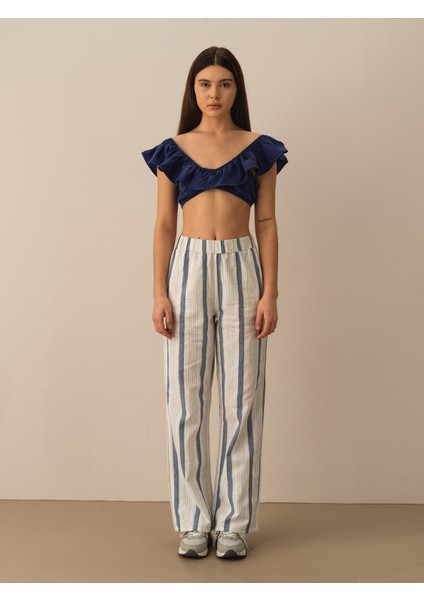 Pamuk Keten Karışımlı Regular Fit Pantolon