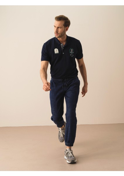 Pamuklu Slim Fit Denim Jogger Pantolon