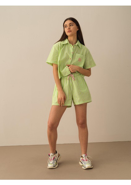 %100 Pamuk Oversize Şort
