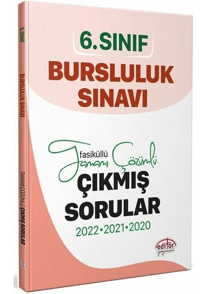 6. Sınıf Bursluluk Sınavı 3 Yıl Çıkmış Sorular Çözümlü