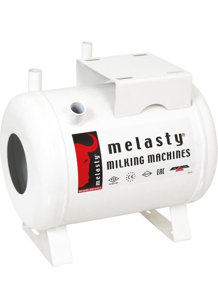 Süt Sağma Makinesi 18 Litre Kuru Tip Vakum Tankı (Universal Model) (Beyaz Boyalı)