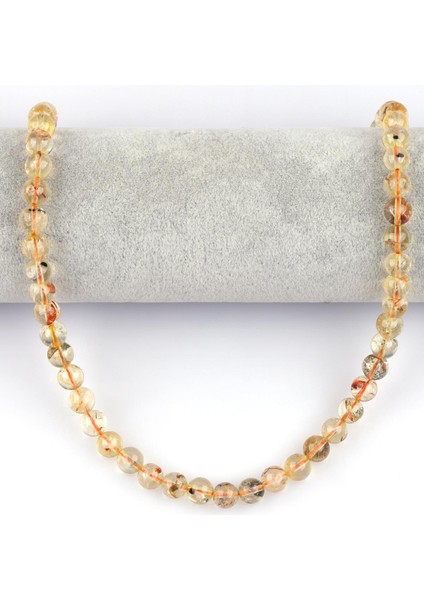 Sitrin Doğal Taş Dizi 8 mm Küre Kesim fiyatları