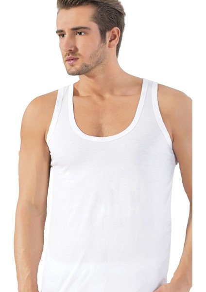 10'lu Ekonomik Paket, Pamuklu, Süprem Penye, Battal & Büyük Beden Erkek Atlet 027