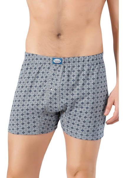 2'li Paket %100 Pamuklu, Düğmeli, Karışık Desenli, Penye Erkek Boxer 312 modelleri