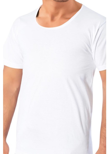 2'li Bisiklet Yaka, Battal Beden Erkek Fanila