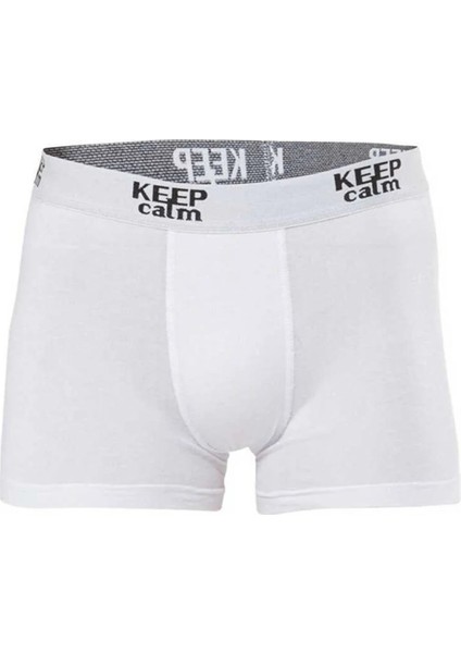 10 Adet,(Ekonomik Paket) Modal Rahat Erkek Boxer %47 Pamuk %47 Modal %6 Likra Beyaz