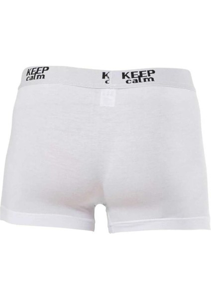 10 Adet,(Ekonomik Paket) Modal Rahat Erkek Boxer %47 Pamuk %47 Modal %6 Likra Beyaz