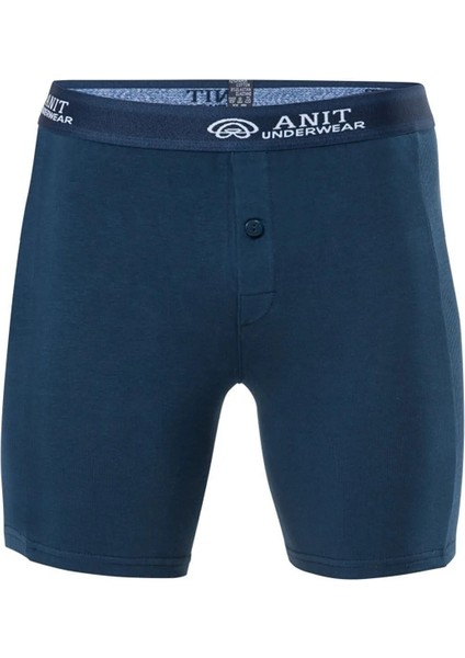 10 Adet, (Ekonomik Paket)Erkek Likralı Uzun Boxer %92 Coton( Pamuk) %8 Likra Lacivert