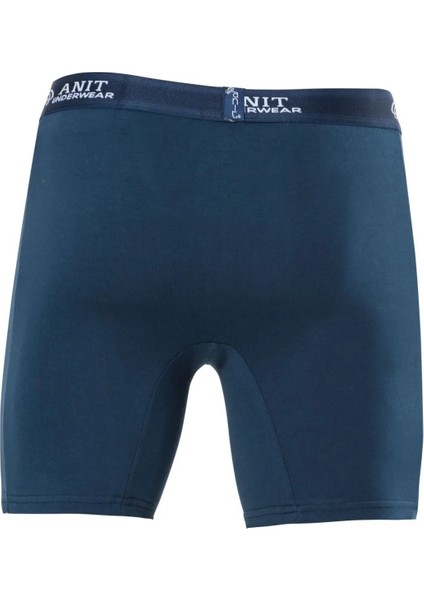 10 Adet, (Ekonomik Paket)Erkek Likralı Uzun Boxer %92 Coton( Pamuk) %8 Likra Lacivert modelleri