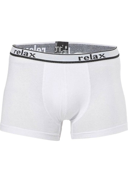 10 Adet, (Ekonomik Paket) Erkek Boxer %92 Pamuk, %8 Likra Beyaz