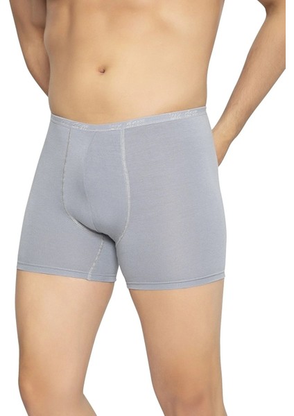 10 Adet, Bambu Kumaş, Süper Rahat, Katlanmaz Lastikli, Likralı Erkek Boxer Külot